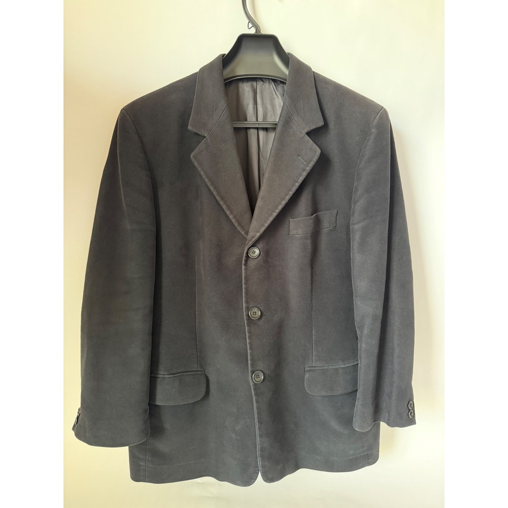 Banana Republic Black Moleskin Blazer – Men's 42S – Soft Brushed Sport Coat